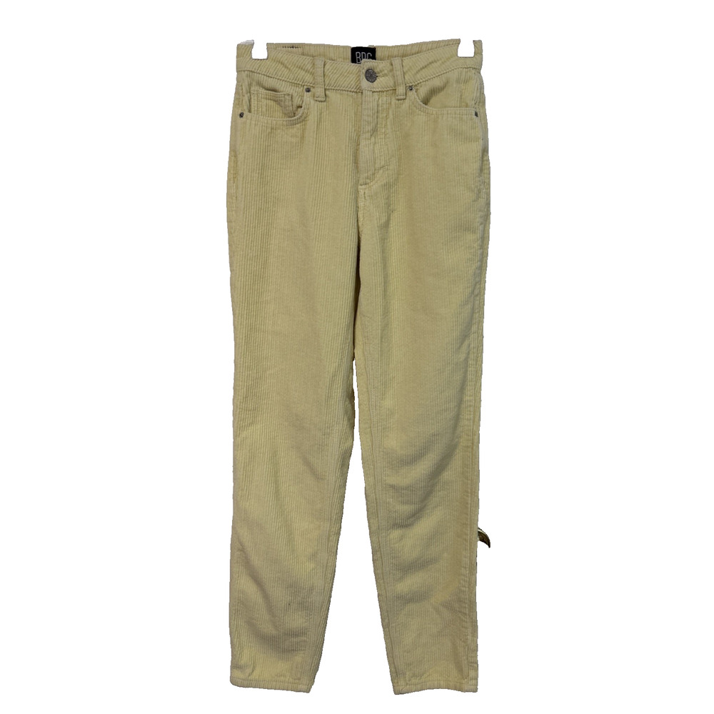 BDG Urban Outfitters Women's 26 Yellow Corduroy Pants Mom High Rise Festival